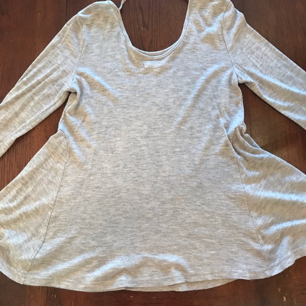 Brown Flare Tunic Top